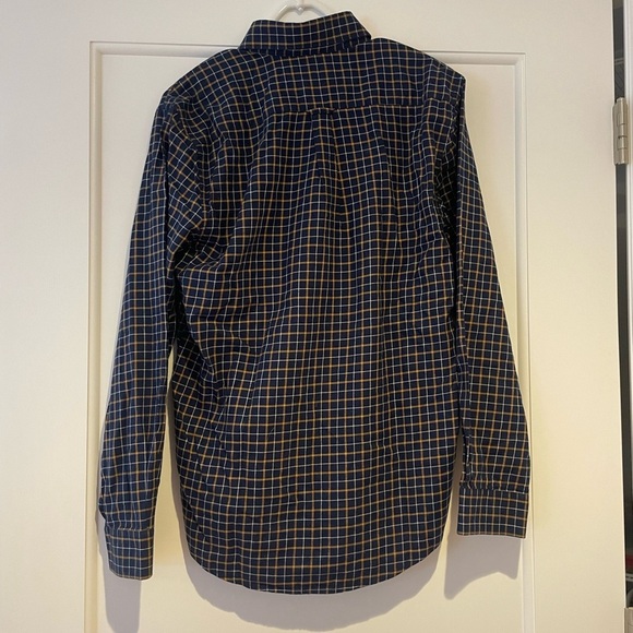 Men’s Barbour Navy Plaid Button Down, Size Small - Picture 2 of 5